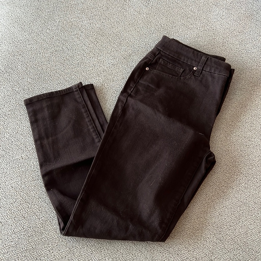 Chicos Brown So Slimming Girlfriend Slim Leg Ankle